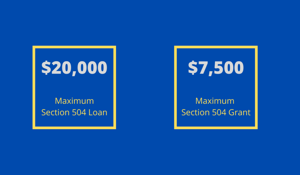 Maximum Section 504 Loan and Grant Amount