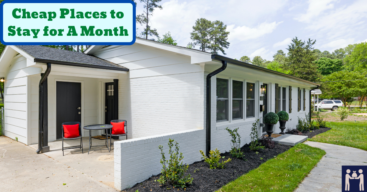 Find Cheap Places to Stay for a Month for 100 to 500