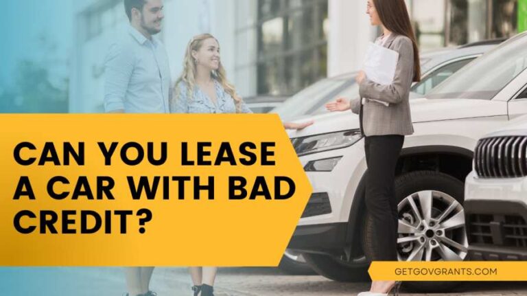 can you lease a car with bad credit score