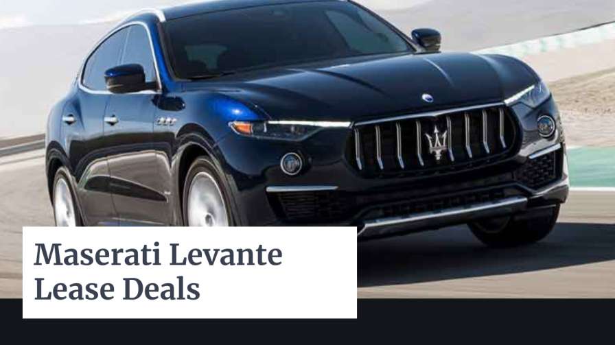 Maserati Levante Lease $599