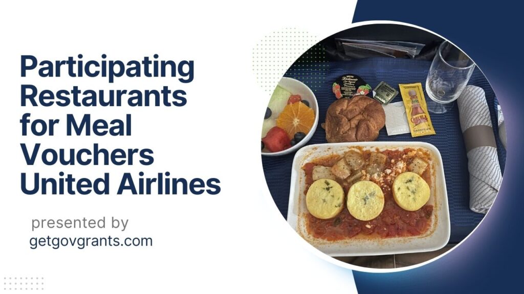 Participating Restaurants for Meal Vouchers United Airlines