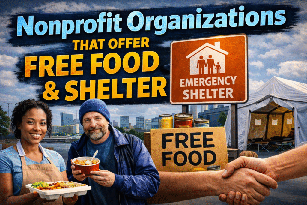 Nonprofit Organizations That Offer Free Food and Shelter