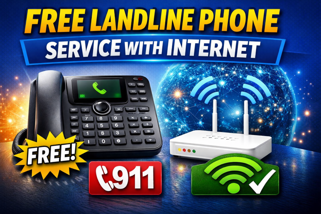 Free Landline Phone Service with Internet
